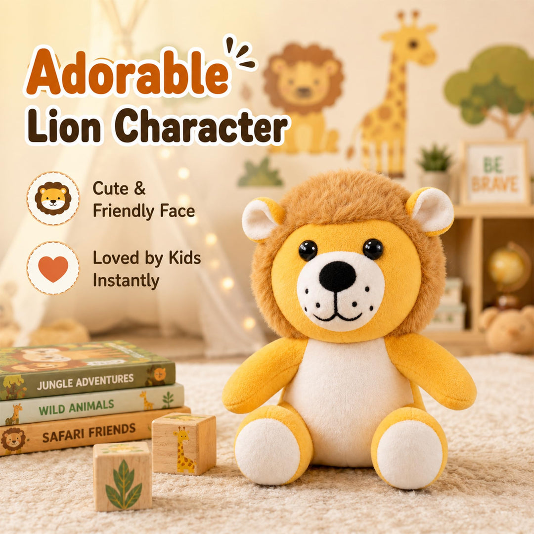 Webby Plush Lion Soft Toy Stuffed Animal for Kids