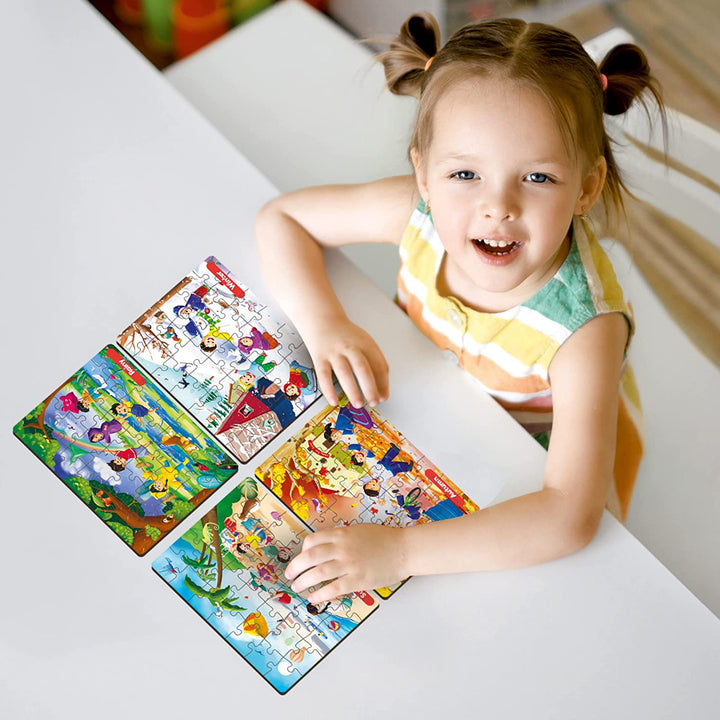 Webby 4 in 1 Wooden Season Puzzle Toy for Kids | Set of 4 Jigsaw Puzzle, 35 Pieces Each