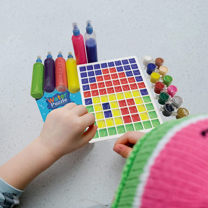 Webby DIY Art and Craft Drop and Design Water Puzzle with Tray