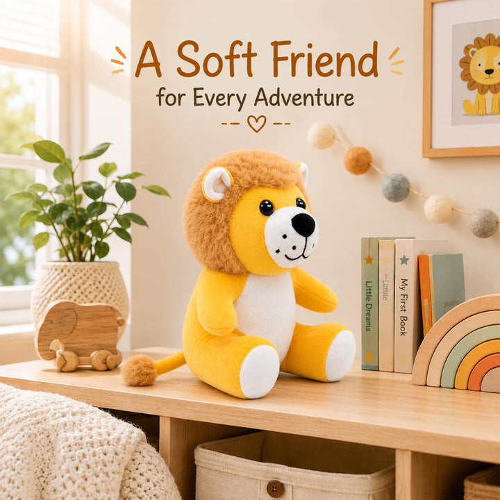 Webby Plush Lion Soft Toy Stuffed Animal for Kids
