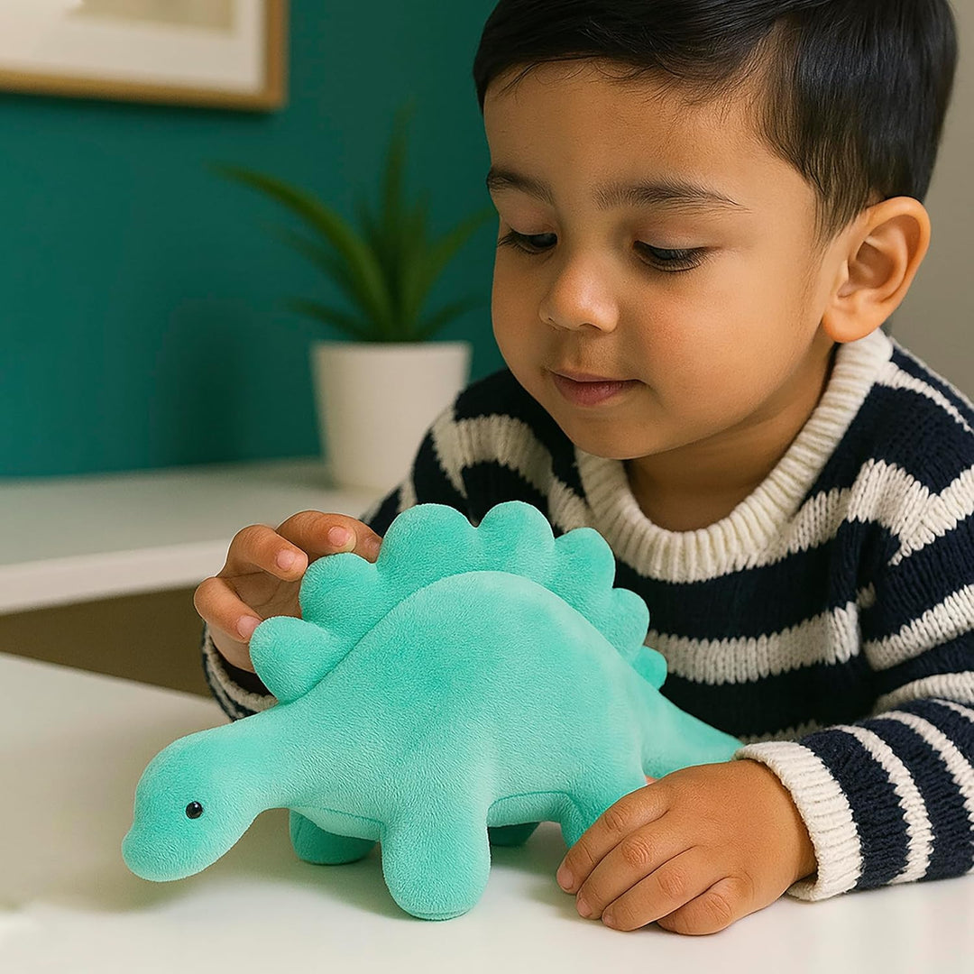 Webby Plush Cute Dinosaur Soft Toys with Squeaker Sound | Stuffed Animals | Ideal for New Born Babies
