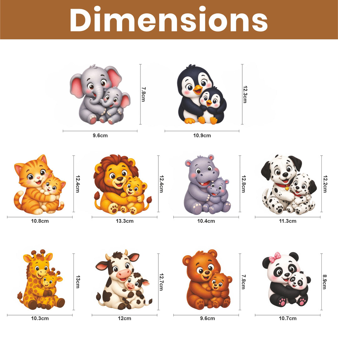 Webby Baby Animals Level Up Jigsaw Puzzle for Kids | 10 Puzzles in 1 Box, 4-6 Pieces per Puzzle, Age 2+ Years