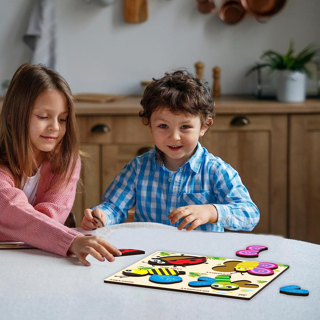 Webby Learning Insects Wooden Puzzle