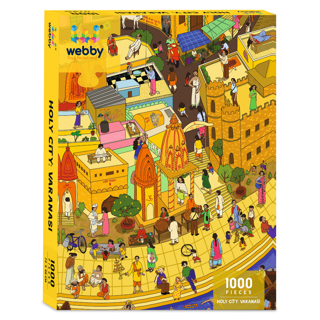 Webby Holy City Varanasi Jigsaw Puzzle, 1000 Pieces