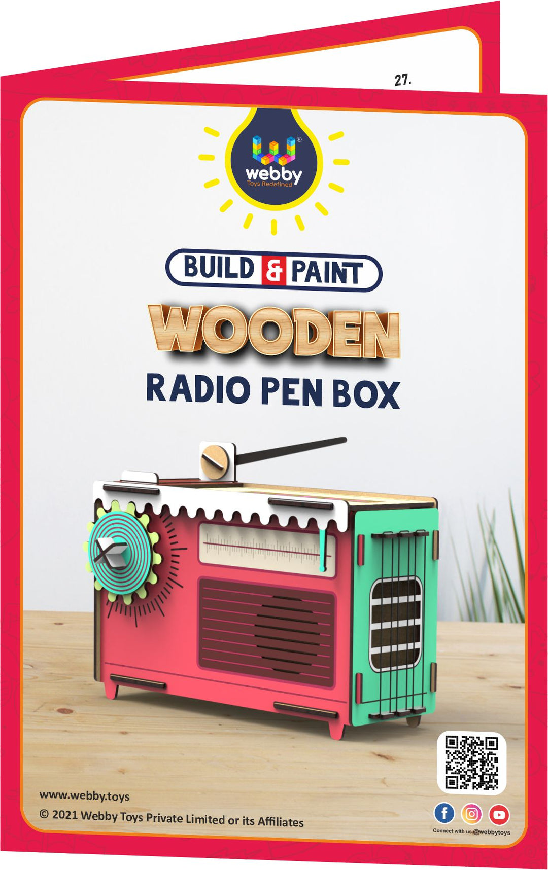 Webby DIY Art and Craft Vintage Radio Box