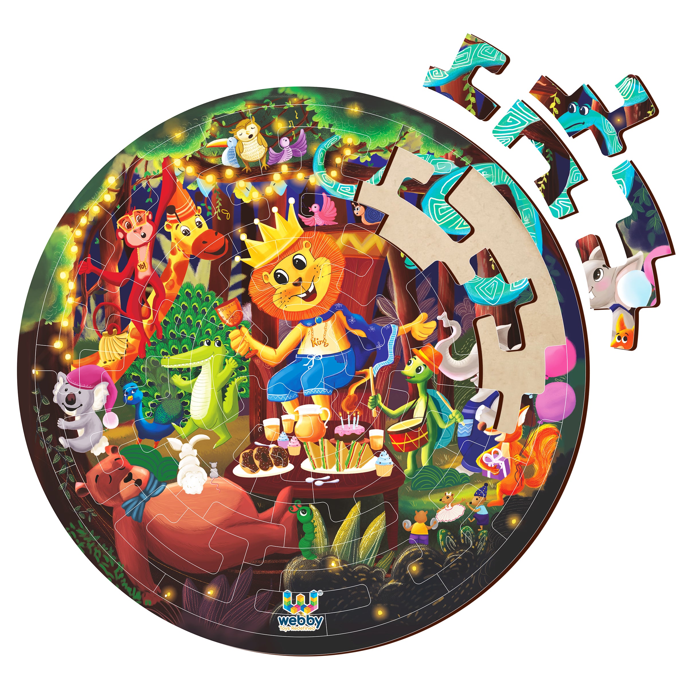 Webby Fazzle Wooden Jigsaw Puzzle, 50 Pcs – Webby Toys
