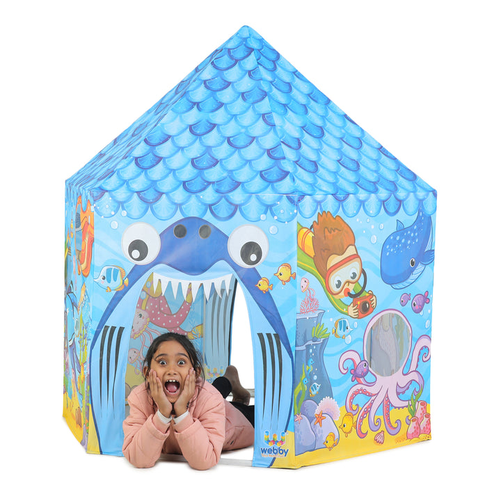 Webby Underwater Theme Photobooth Playhouse Tent - Multicolor