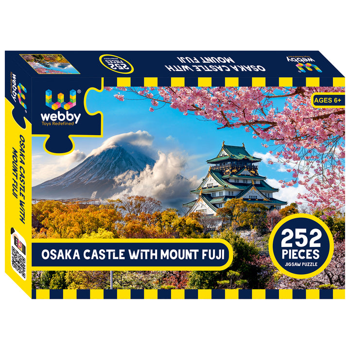 Webby Osaka Castle with Mount Fuji Jigsaw Puzzle, 252 pieces