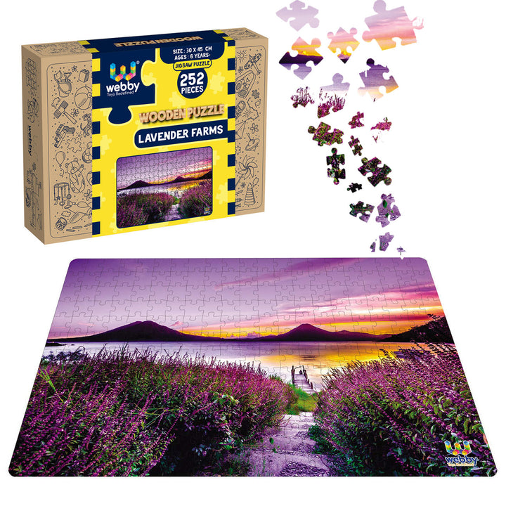 Webby Lavender Farms Jigsaw Puzzle, 252 pieces
