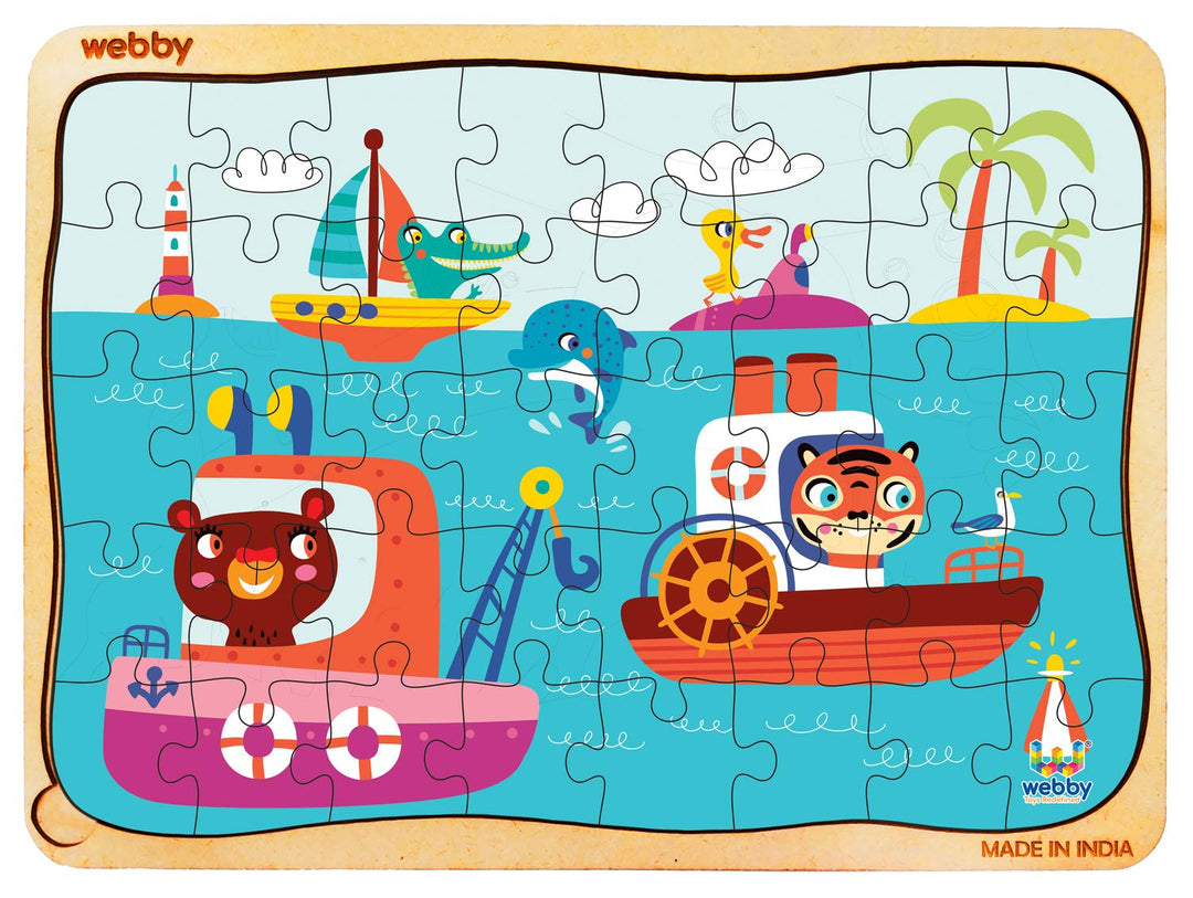 Webby Kiddy Ocean Wooden Floor Puzzle, 40 Pcs