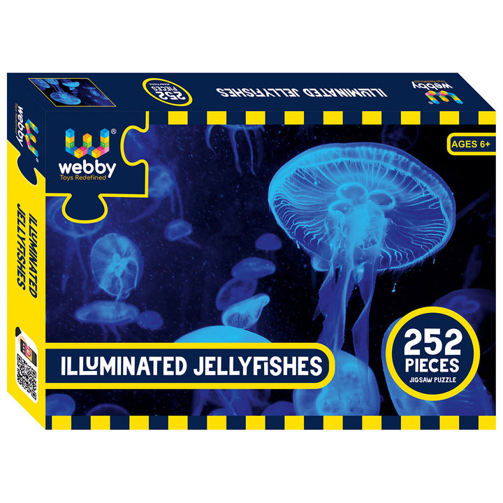 Webby Illuminated Jellyfishes Jigsaw Puzzle, 252 pieces