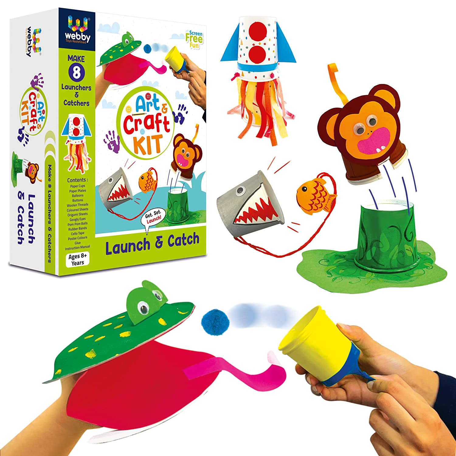 Webby DIY Art and Craft Launch and Catch Activity Kit – Webby Toys