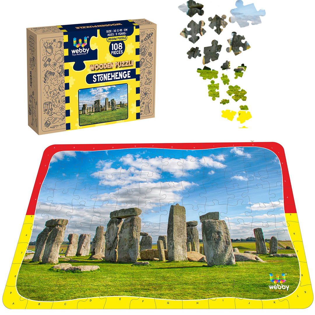 Webby Stonehenge Wooden Jigsaw Puzzle, 108 Pieces