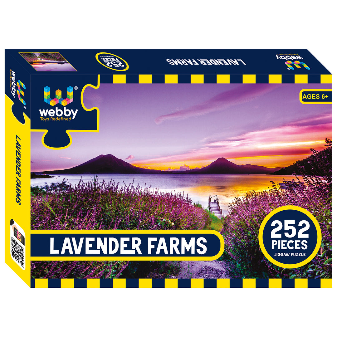 Webby Lavender Farms Jigsaw Puzzle, 252 pieces
