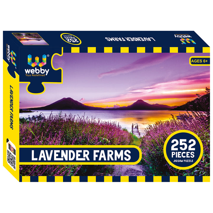 Webby Lavender Farms Jigsaw Puzzle, 252 pieces