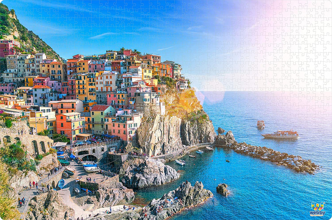 Webby Cinque Terre Wooden Jigsaw Puzzle, 1000 Pieces