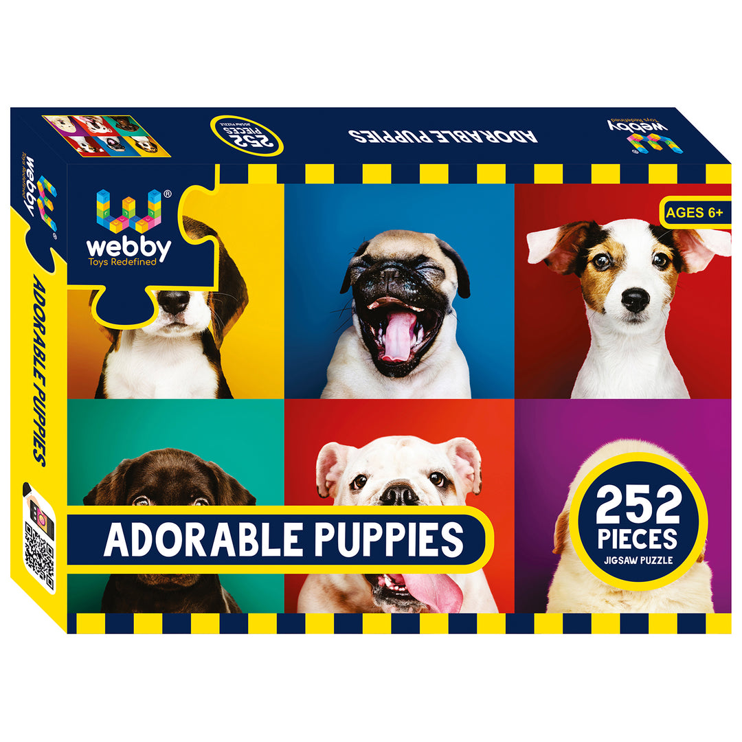 Webby Adorable Puppies Jigsaw Puzzle, 252 pieces