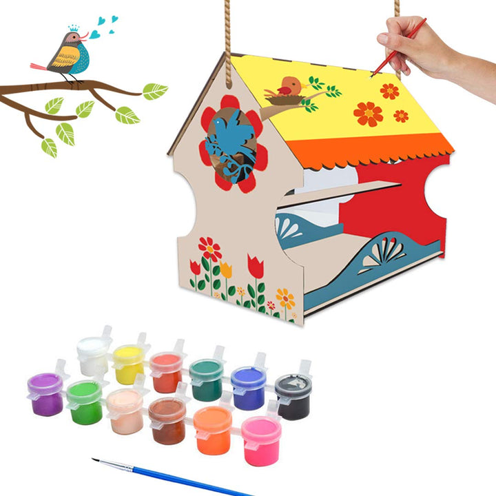 Webby DIY Wooden Build & Paint My First Bird House