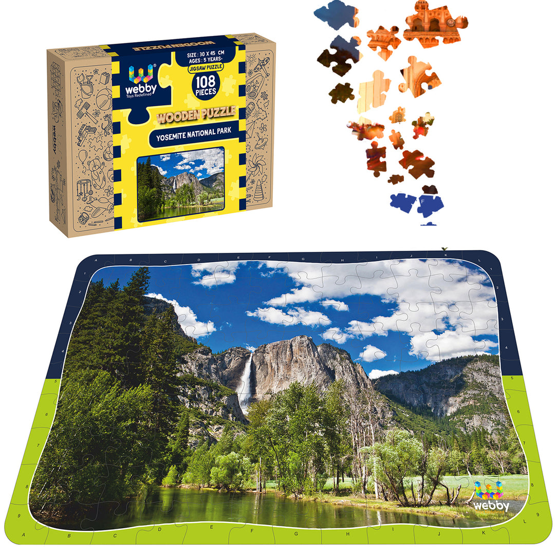 Webby Yosemite National Park Wooden Jigsaw Puzzle, 108 Pieces