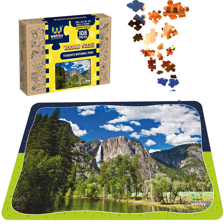 Webby Yosemite National Park Wooden Jigsaw Puzzle, 108 Pieces