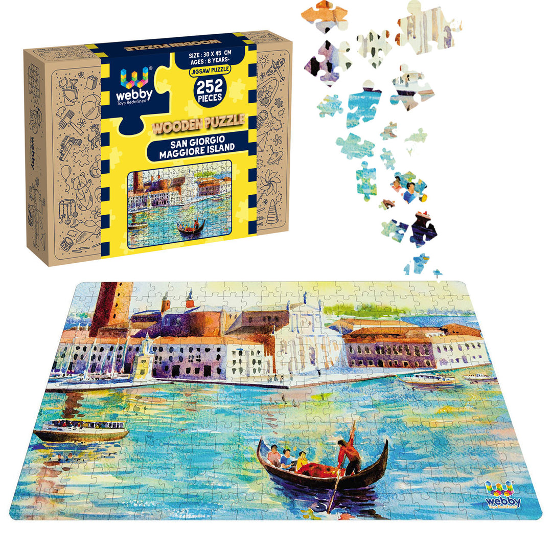 Webby San Giorgio Maggiore Island Wooden Jigsaw Puzzle, 252 pieces