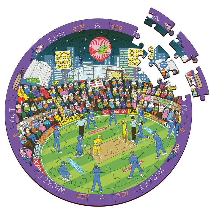Webby Wooden Jigsaw Puzzles for Kids, 60 Pcs