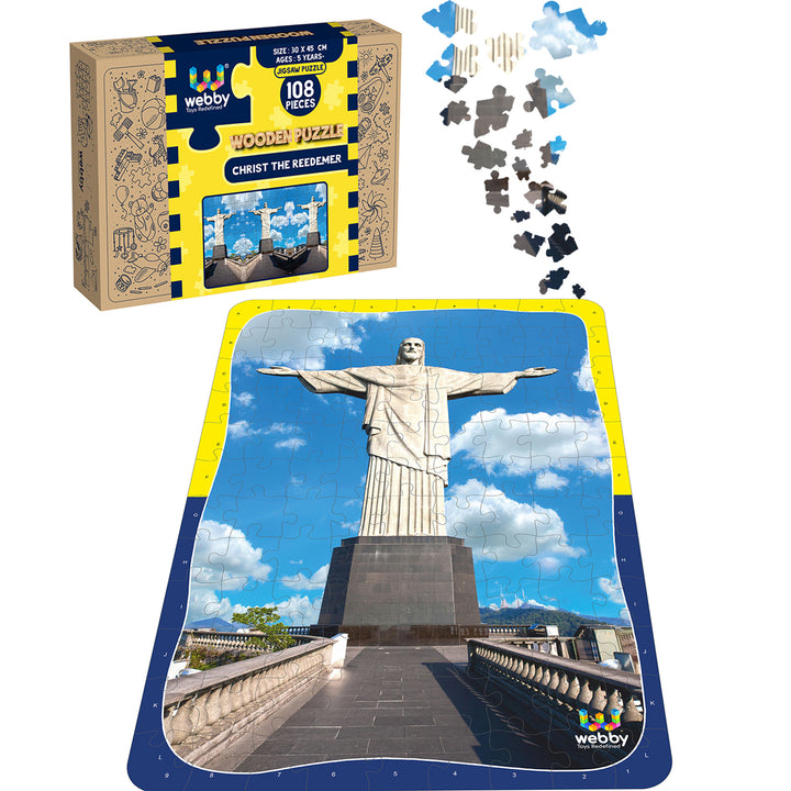 Webby Christ The Reedemer Wooden Jigsaw Puzzle, 108 Pieces