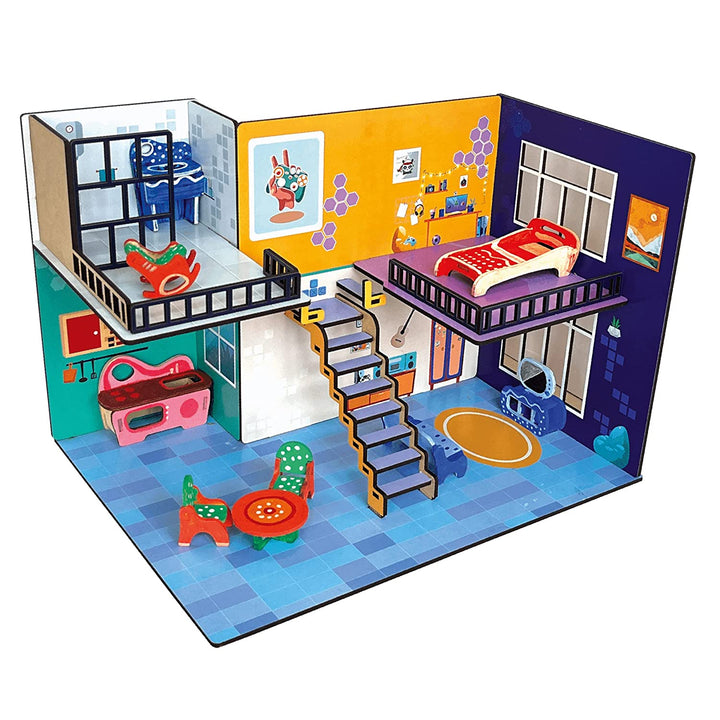 Webby DIY Play Town Wooden Doll House