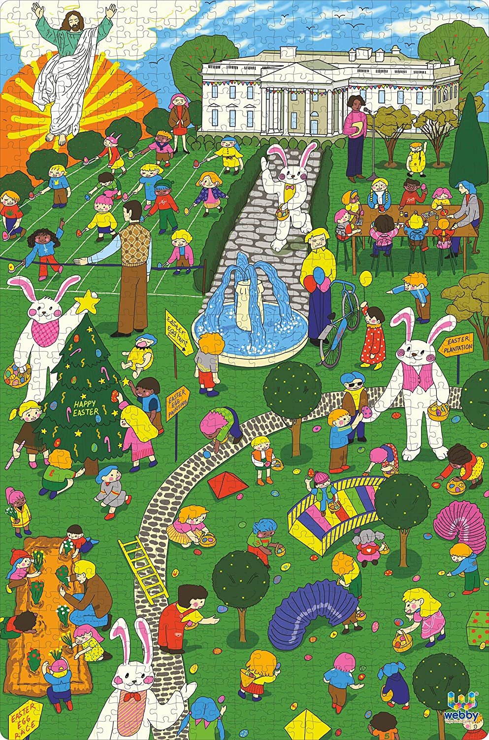 Webby Easter Wooden Puzzle, 1000 Pieces