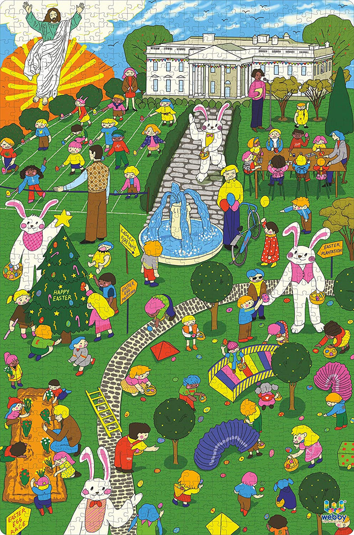 Webby Easter Wooden Puzzle, 1000 Pieces