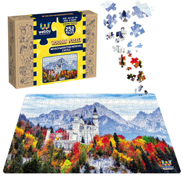 Webby Neuschwanstein Medieval Castle Jigsaw Puzzle, 252 pieces