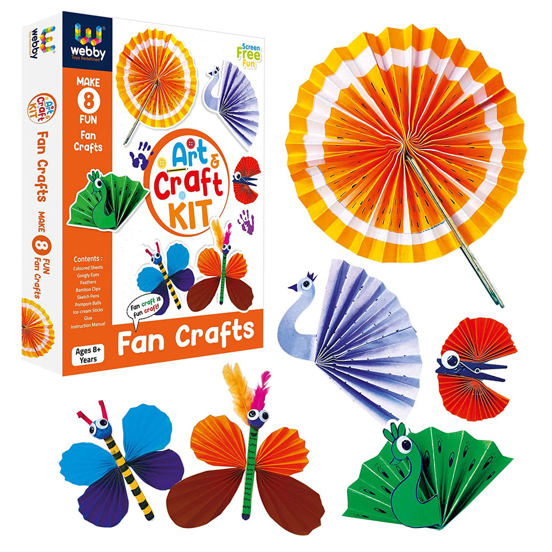Webby DIY Art and Craft Fan Craft Activity Kit