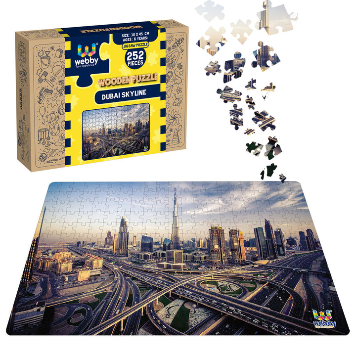 Webby Dubai Skyline Jigsaw Puzzle, 252 pieces