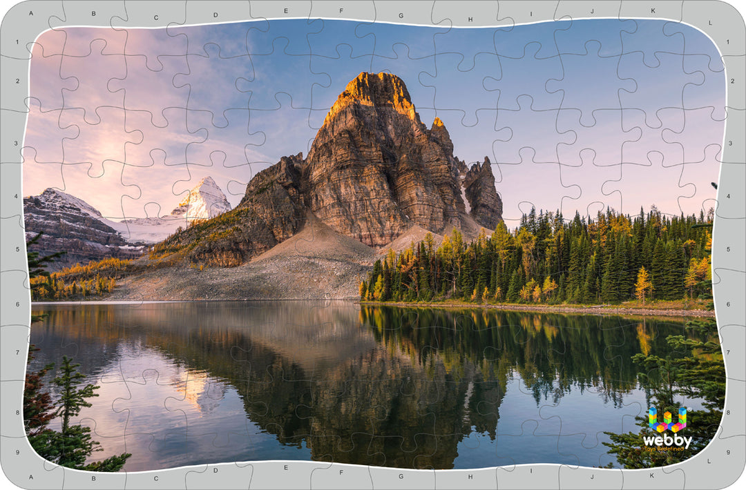 Webby Mountain Landscape Wooden Jigsaw Puzzle, 108 Pieces, Multicolor