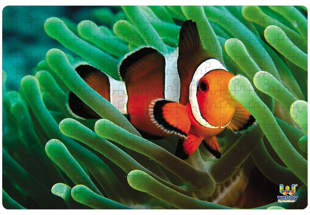 Webby Clownfish in the Deep Sea Wooden Jigsaw Puzzle, 252 pieces