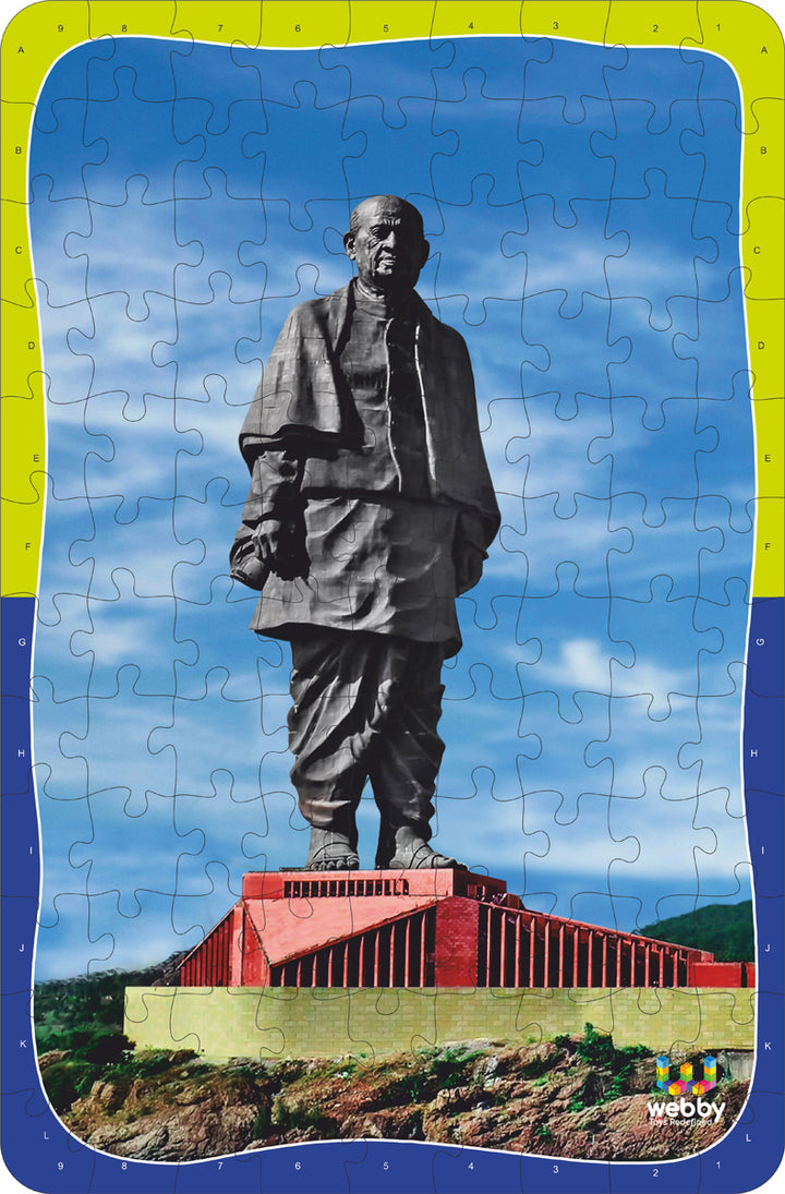 Webby Statue of Unity Jigsaw Puzzle, 108 Pieces- Multicolour