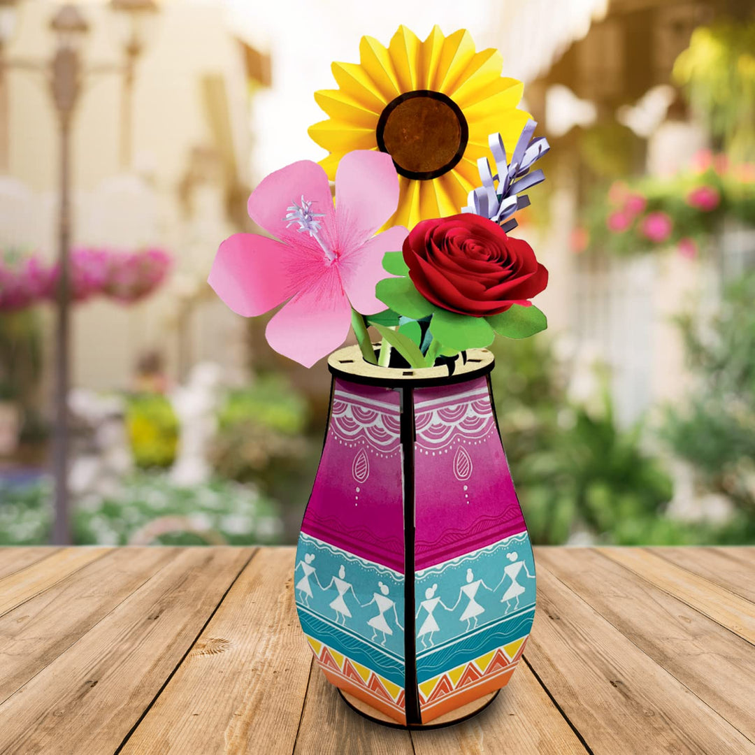 Webby DIY Art and Craft Flower Vase Activity Kit