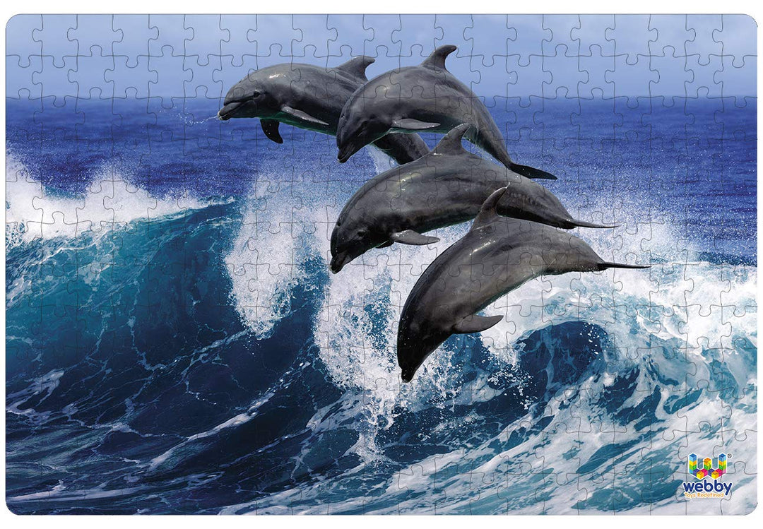 Webby Beautiful Dolphins Jigsaw Puzzle, 252 pieces