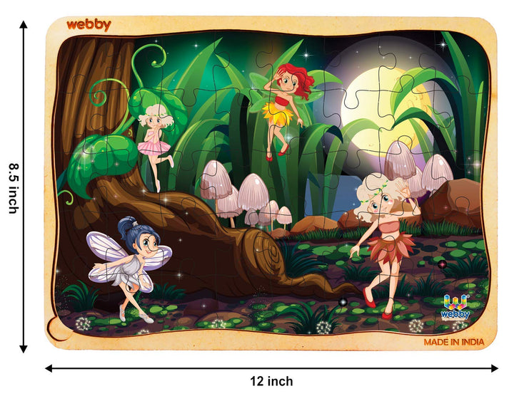 Webby Fairy Land Wooden Floor Puzzle, 40 Pcs
