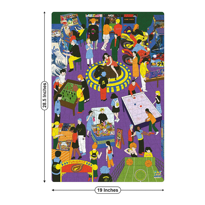 Webby Gaming Arcade Wooden Puzzle, 1000 Pieces