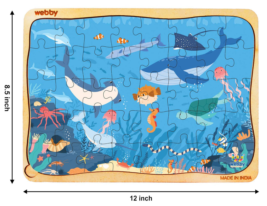 Webby The Ocean Wooden Floor Puzzle, 40 Pcs