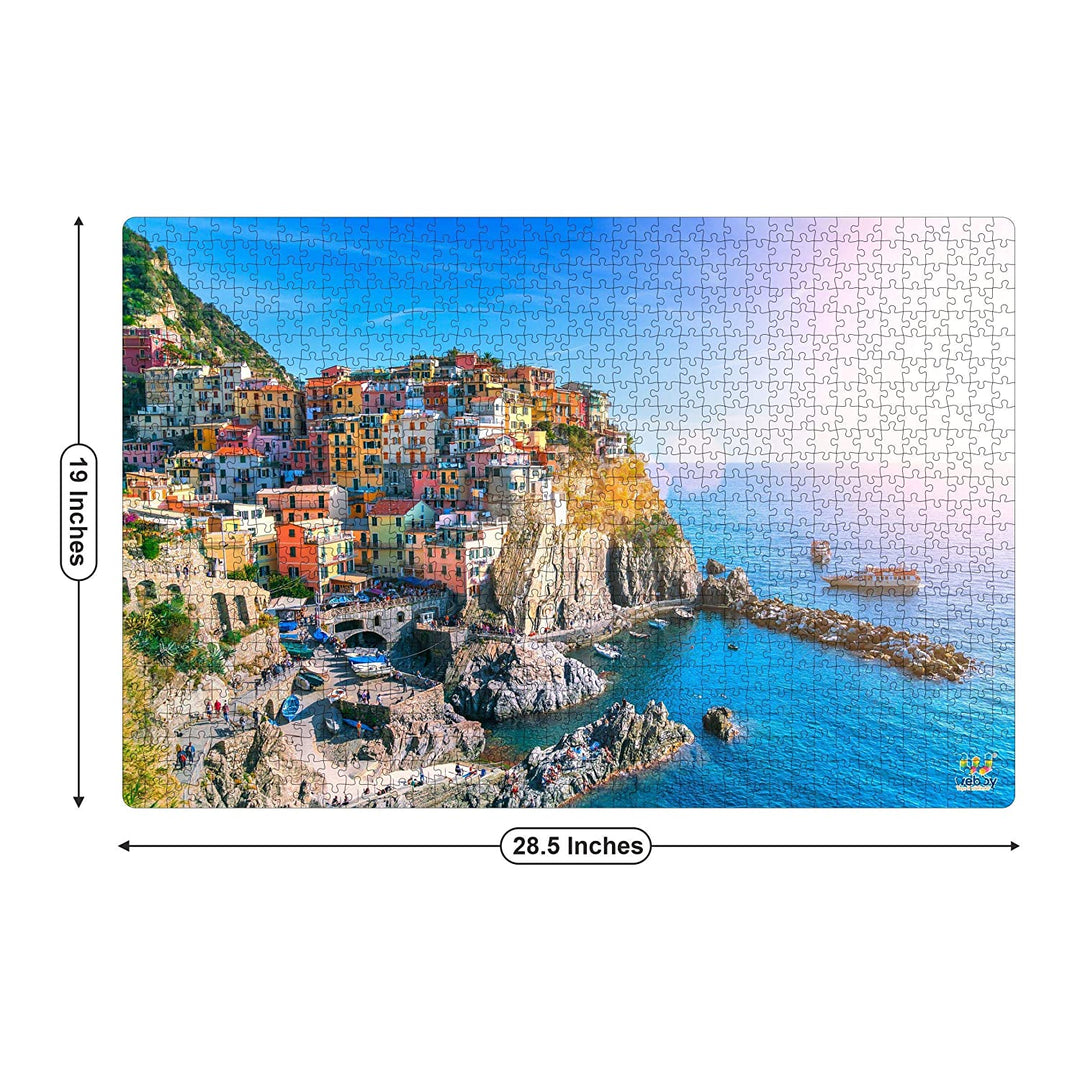 Webby Cinque Terre Wooden Jigsaw Puzzle, 1000 Pieces