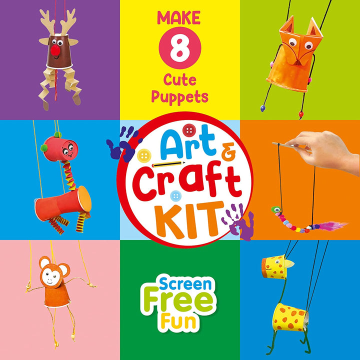 Webby DIY Art and Craft Puppet Show Activity Kit