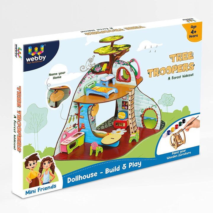 Webby Tree Troopers A Forest Hideout All Side Play Doll House