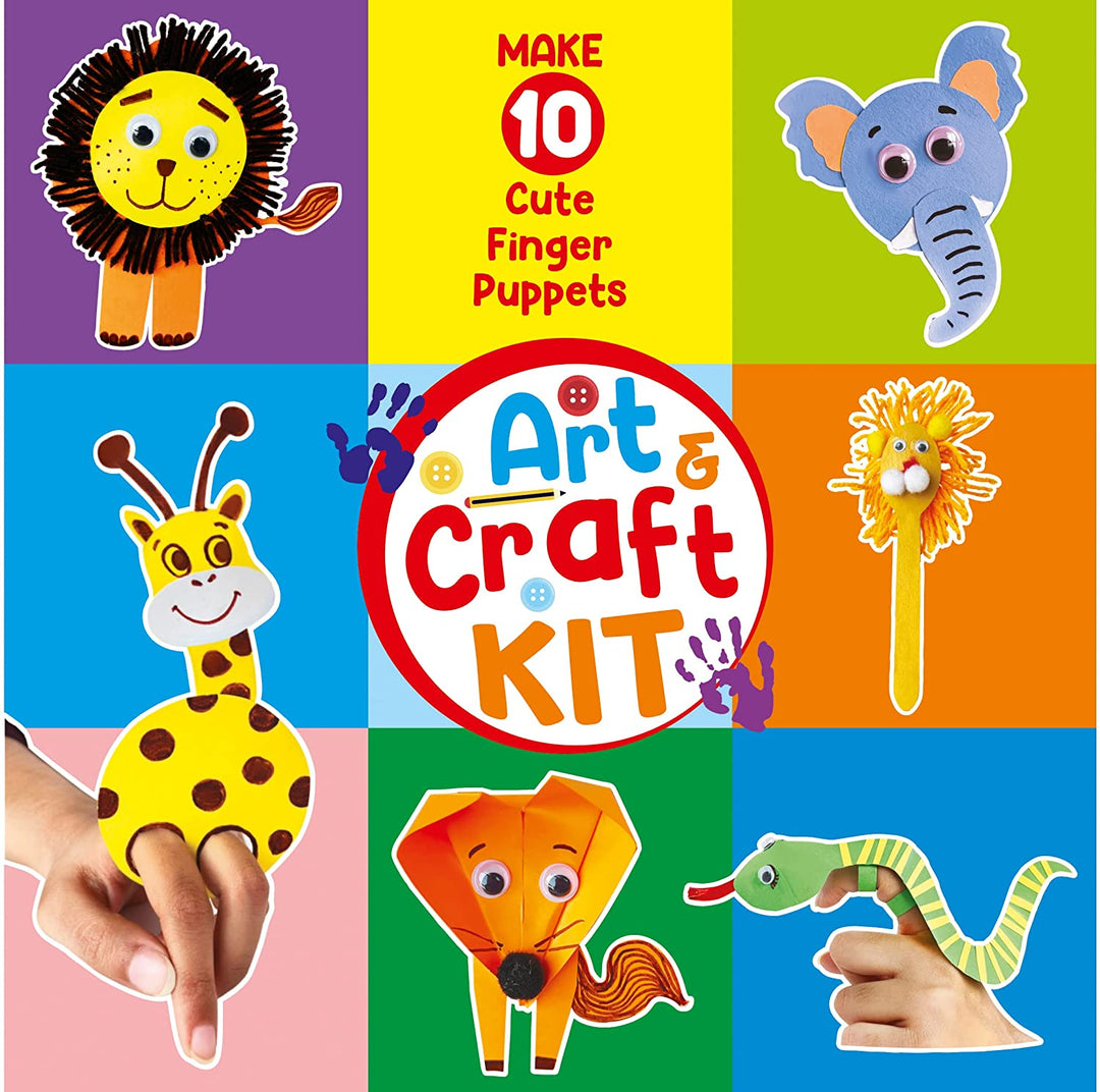 Kids Sewing Crafts for Kids , Easy Puppet Making Kit, Felt Crafts