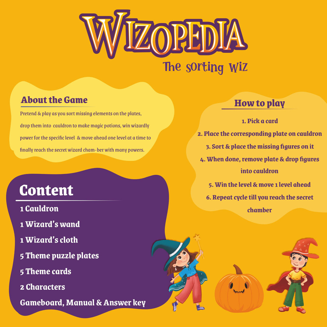 Webby DIY Wooden Wizopedia Find Match and Learn Game