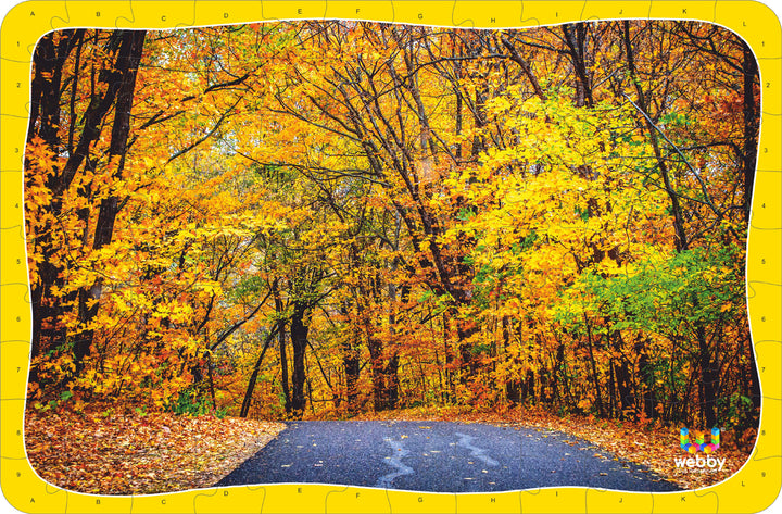 Webby Autumn Forest Wooden Jigsaw Puzzle, 108 Pieces