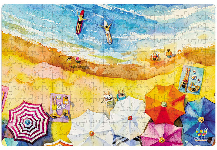 Webby The Beach Painting Jigsaw Puzzle, 252 pieces