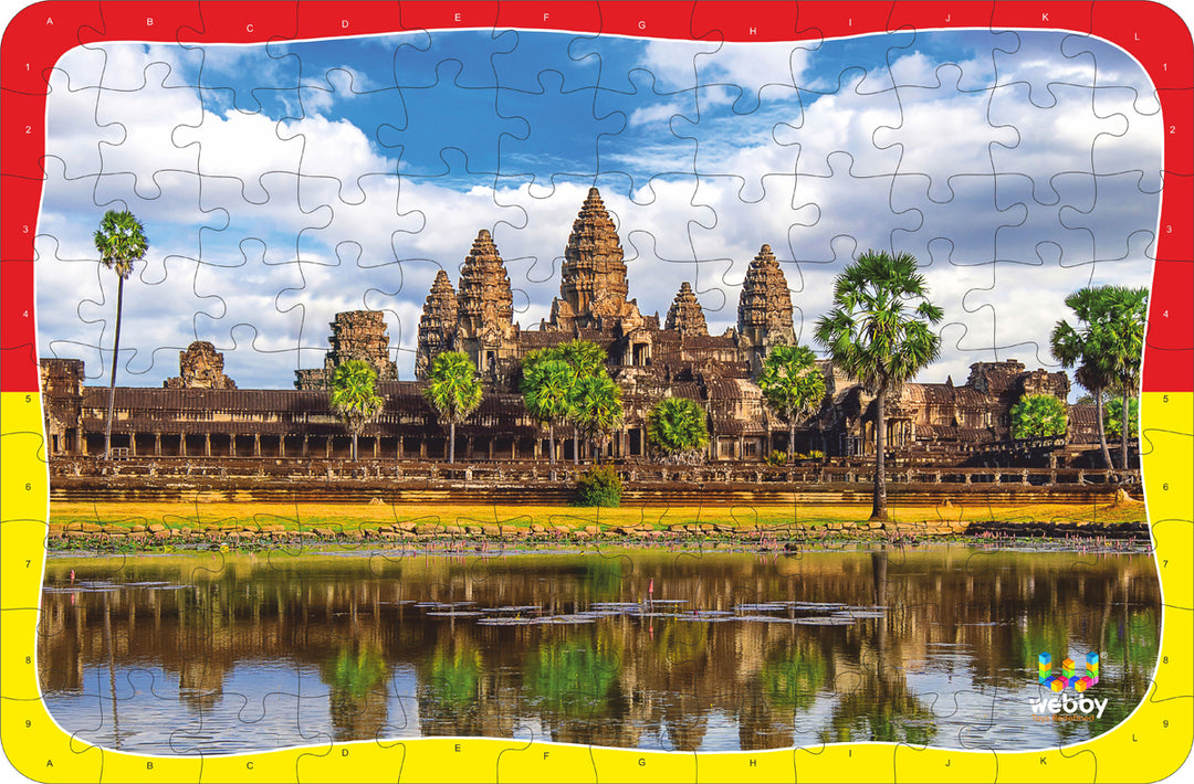 Webby Angkor Wat Temple Wooden Jigsaw Puzzle, 108 Pieces