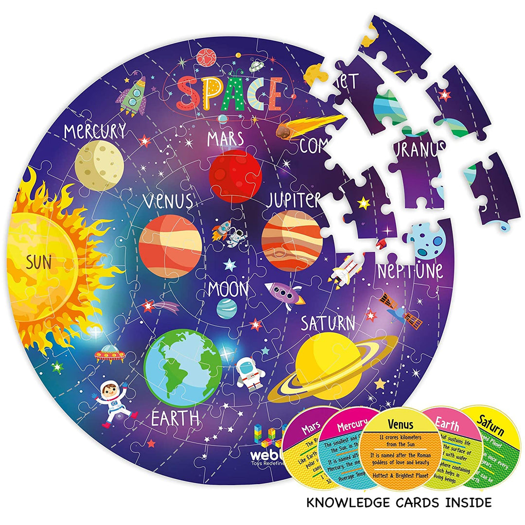 Webby Solar System Jigsaw Floor Puzzle, 60 Pcs